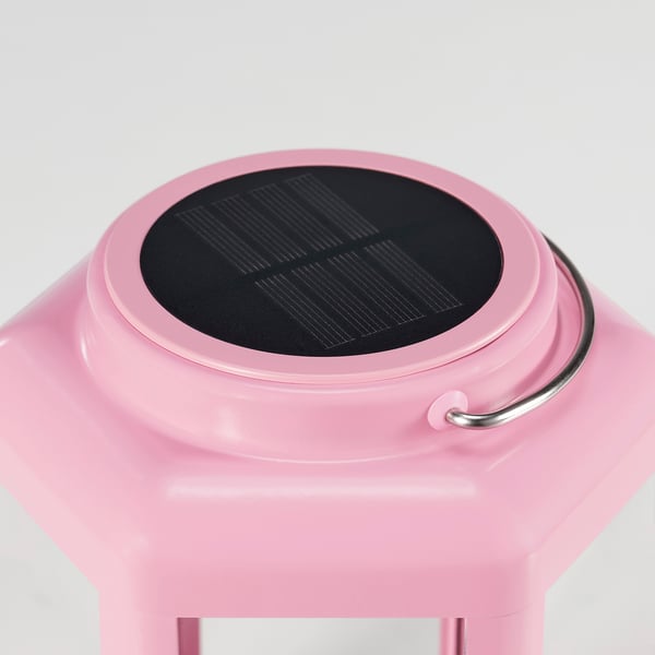 SOLVINDEN solar lamp breakdown: robust abs body, black solar cells, stainless steel handle, indoor/outdoor use.