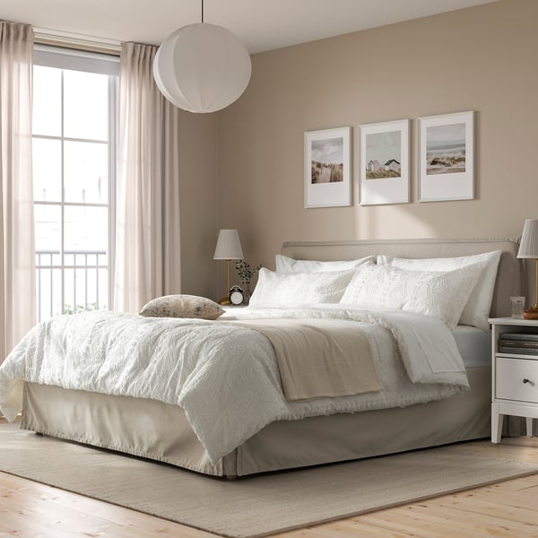 SVÄMNIL Comforter set, white, 240x220/50x80 cm