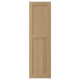 VEDHAMN natural oak cabinet door, rectangular with simple panel design.