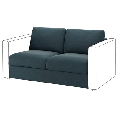 VIMLE sofa: teal, modern, sleek. Perfect for cosy relaxation.