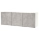 BESTÅ wall-mounted concrete-style cabinet in light grey for modern storage.