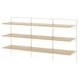 BOAXEL Shelving unit, white/oak, 182x40x101 cm