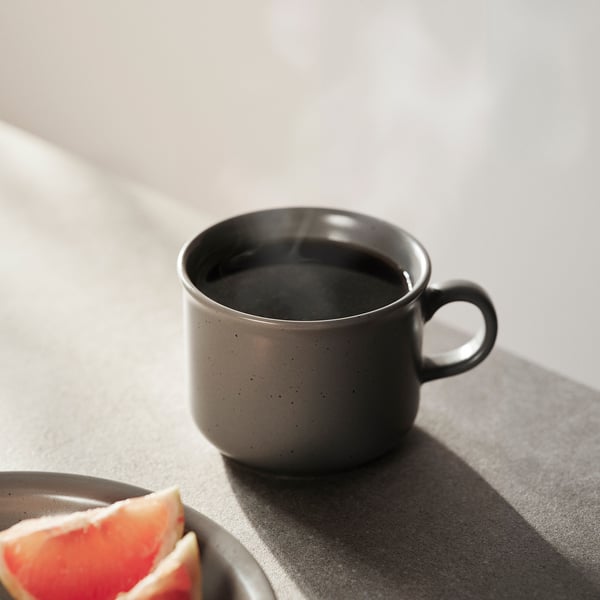 DAGGASTER Mug, dotted/grey, 40 cl