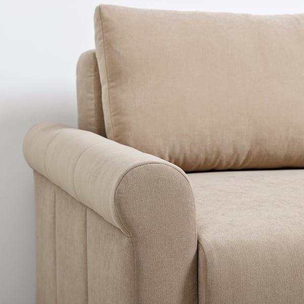 DÅNHULT 3-seat sofa-bed, Silkeryd dark grey-beige