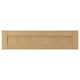 Forsbaka kitchen cabinet front in warm oak wood, featuring bevelled drawers, natural oak finish.