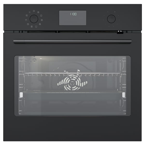 FRILLESBO True fan oven, added steam function bake function/black IKEA 500