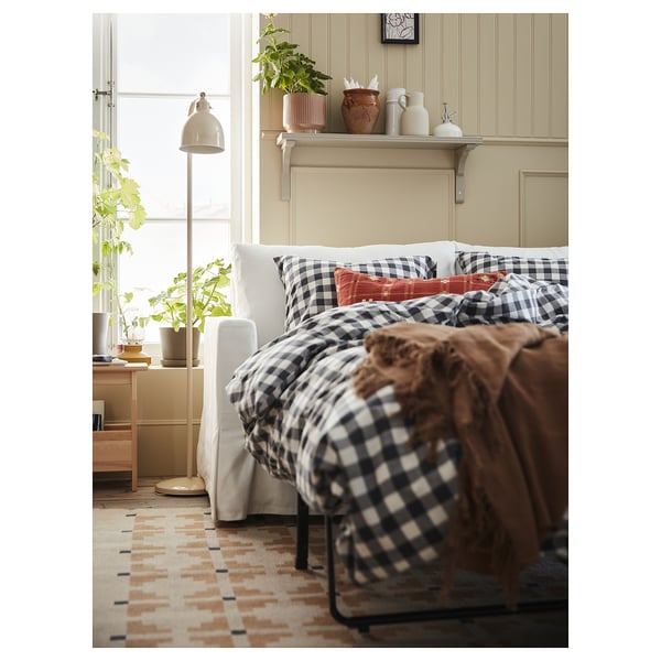 HYLTARP 2-seat sofa-bed, Hallarp white