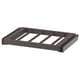 KOMPLEMENT trouser hanger, dark grey, metal & fiberboard, rectangular grid design.