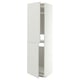 METOD High cabinet for fridge/freezer, white/Aspudden light grey, 60x60x220 cm