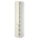 Ikea METOD off-white kitchen cabinet with shelves.