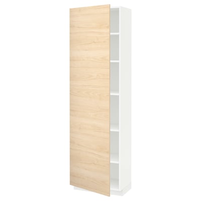 METOD kitchen cabinet, light ash, rectangular, sleek design.