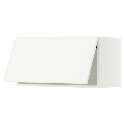 METOD Wall cabinet horizontal, white/Aspudden matt white, 80x40 cm