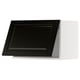 Black kitchen cabinet with bevelled edges, part of the METOD system.