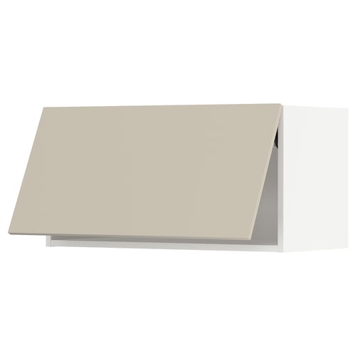 METOD kitchen unit in beige with sleek, modern design and smooth finish.
