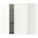 METOD Wall cabinet w dish drainer/2 doors, white/Aspudden matt white, 60x60 cm