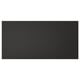 NICKEBO black rectangular panel, modern design, recycled wood and plastic, 25-year guarantee.
