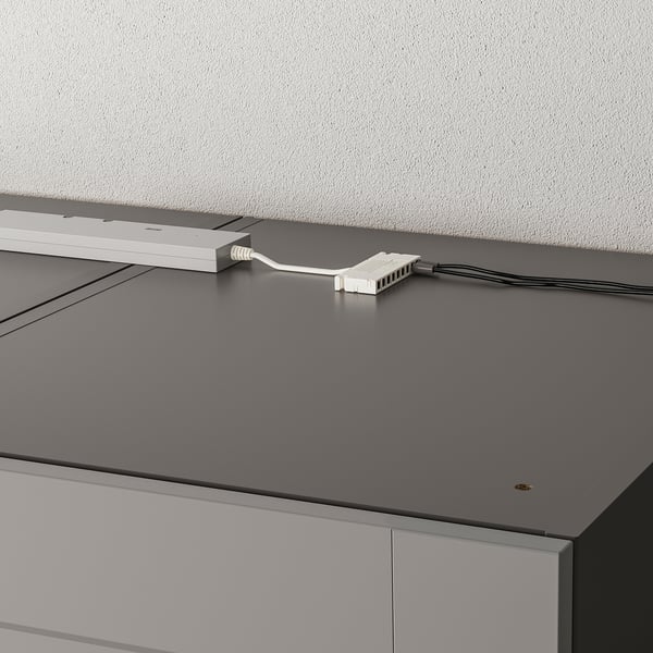 Modern wardrobe with led light and sensor.