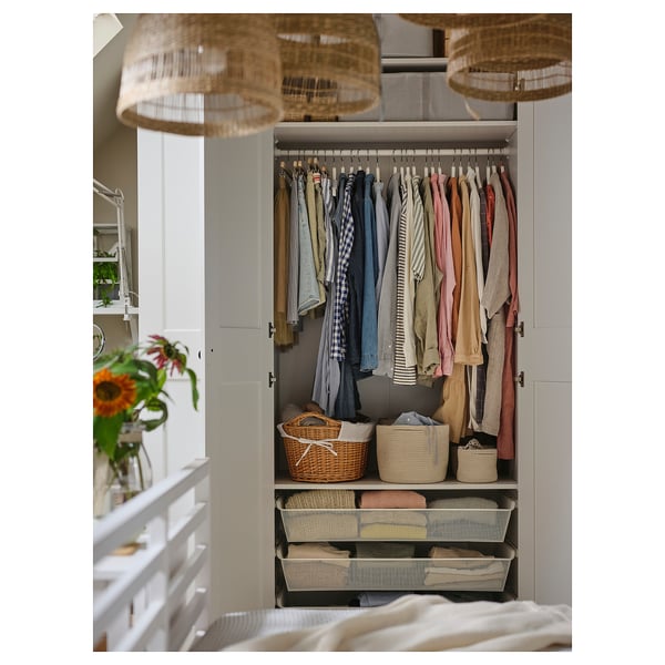 PAX Wardrobe frame, white, 100x58x236 cm