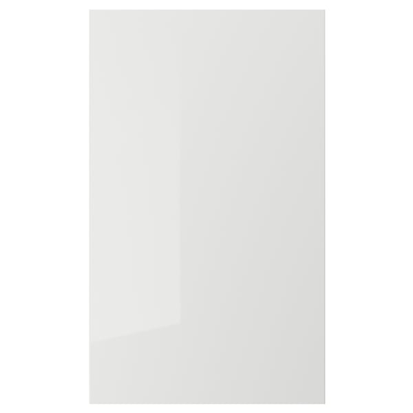 RINGHULT modern grey high-gloss kitchen door made of particleboard.