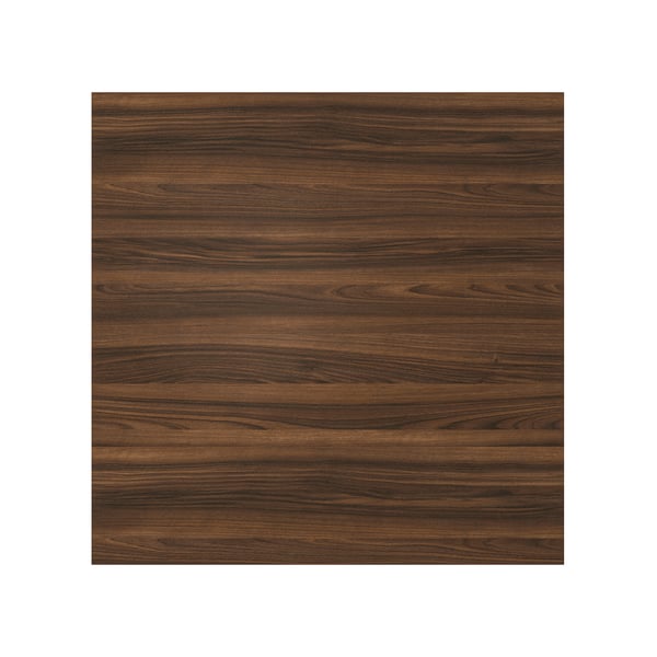 SIBBARP walnut wood texture wall panel. Dark brown laminates, rectangular shape.