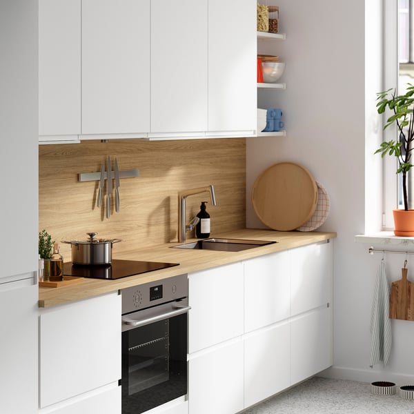 SIBBARP Custom made wall panel, light oak effect/laminate, 1 m²x1.3 cm