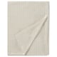 Striped beige SOLFIBBLA bedsheet, rectangular, cotton blend.