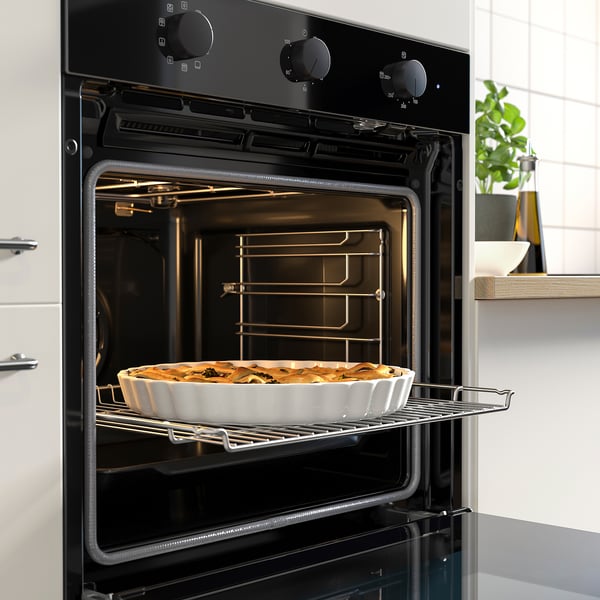 SPJUTBO Fan oven, pyrolytic Grill function/black IKEA 300