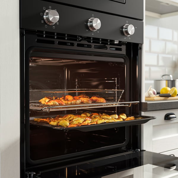 STENABY Fan oven, Grill function black/IKEA 300