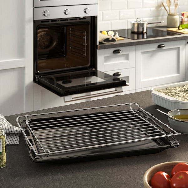 STENABY Fan oven, Grill function stainless steel colour/IKEA 300