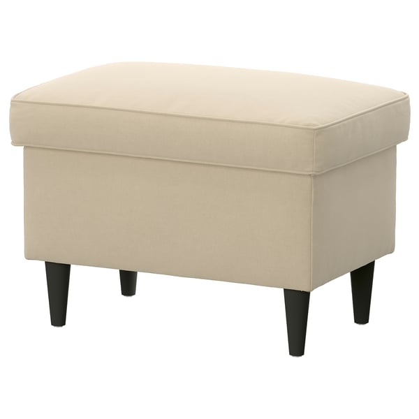 STRANDMON Footstool with storage, Tommaboda deep beige