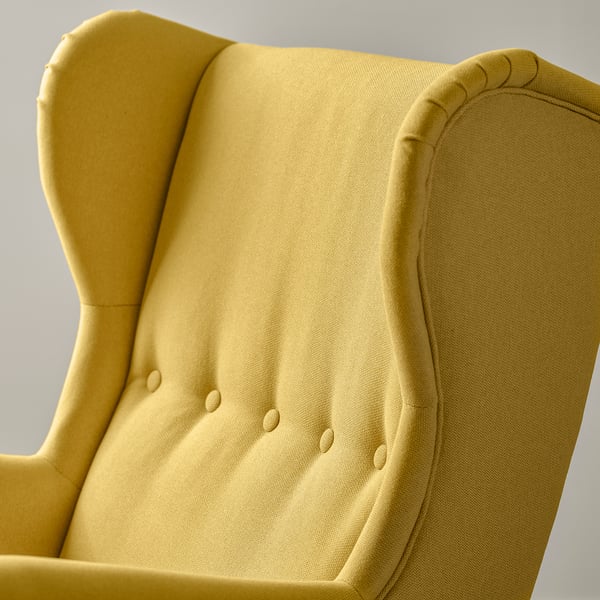STRANDMON Wing chair, Tibbleby yellow