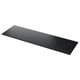 Black marble-look TOLKEN countertop. Rectangular, smooth surface, fiberboard core.