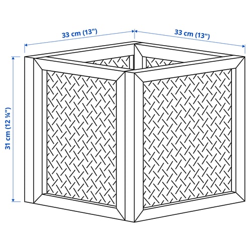 Illustration with measurements for the product: VÄLTNING.