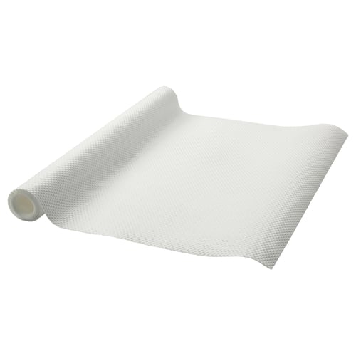 Rolled VARIERA drawer mat. Dampens sound, prevents scratches.