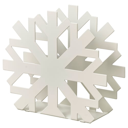 A white VINTERFINT snowflake-shaped item, made of plastic and metal, designed for holding items.