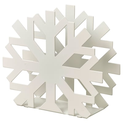 A white VINTERFINT snowflake-shaped item, made of plastic and metal, designed for holding items.