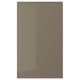 VOXTORP door, high-gloss dark grey-brown, sleek & modern, seamless handle, rectangular shape, smooth finish.