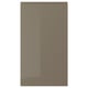 VOXTORP door: sleek, dark grey-brown, glossy, rectangular, integrated handle.
