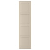 Бежевая дверь BERGSBO с четырьмя квадратными панелями