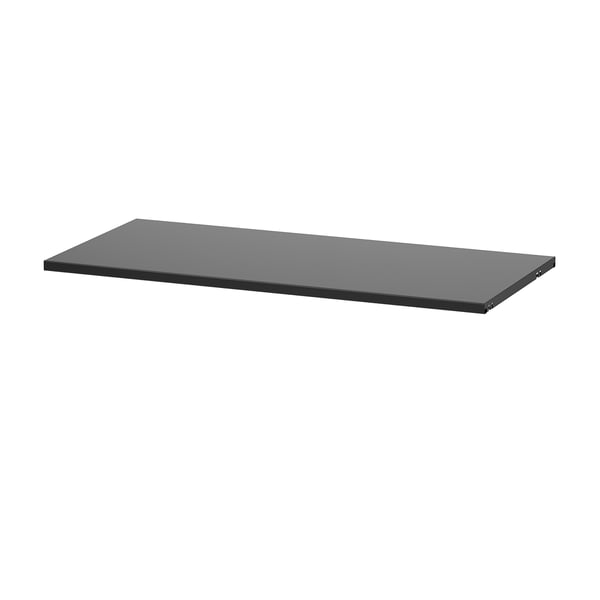 Полка BOAXEL тёмно-серого цвета с прямоугольной формой и простым дизайном. Изготовленный из покрытой стали, идеально подходит для различных нужд хранения.
