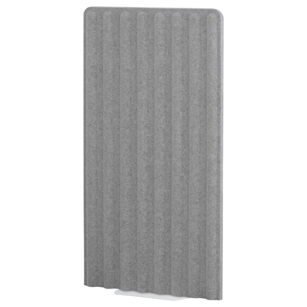 Вертикальный серый офисный экран EILIF из переработанного полиэфирного войлока, разработанный для снижения шума и обеспечения конфиденциальности.