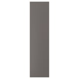 Темно-серая прямоугольная дверца ikea FORSAND с гладкой полуматовой бумажной фольгой. Это простой, современный дизайн.