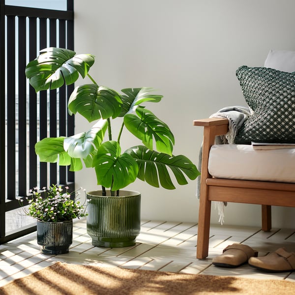 HONUNGSPALM Кашпо, д/дома/улицы/зеленый, 19 см