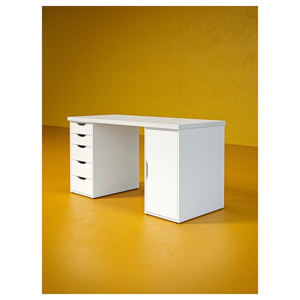 LAGKAPTEN / ALEX Письменный стол, белый, 140x60 см