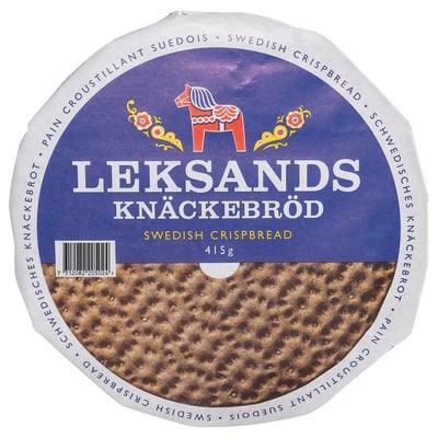 LEKSANDS KNÄCKEBRÖD packaging, шведский хлебец.