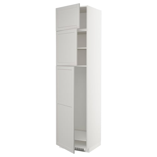 Кухонный шкаф Ikea METOD белый со скошенными краями, три полки, регулируемый, гарантия 25 лет.