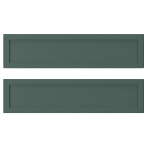 ASPUDDEN Drawer front, dark grey-green, 40x10 cm