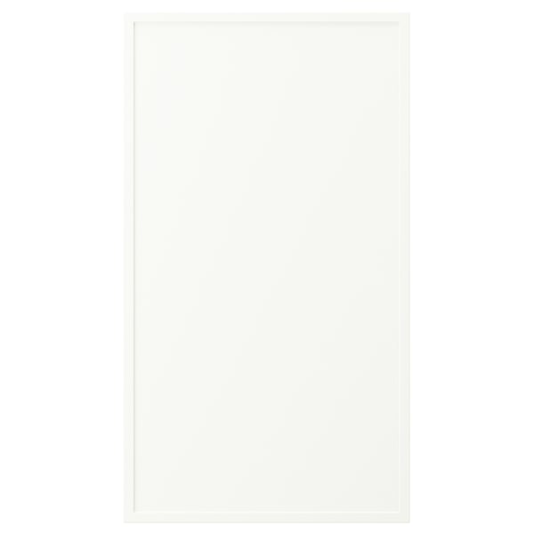 ASPUDDEN white cabinet, rectangular, flat front, simple design, made of particleboard, fibreboard, and plastic.