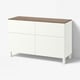 BESTÅ Storage combination w doors/drawers, white/Förvaltare white, 120x42x75 cm