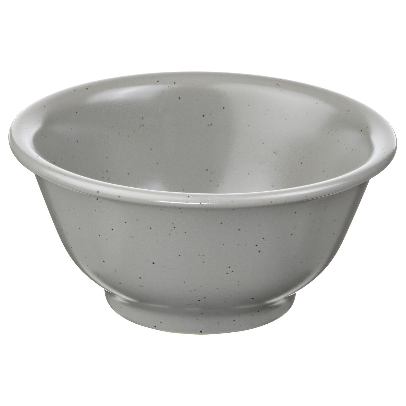 DAGGASTER grey stoneware bowl, round, speckled design.